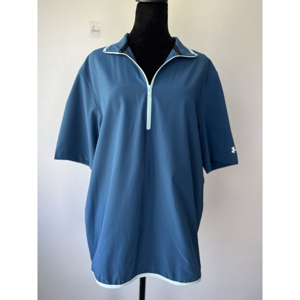 Men's Under Armour Short-Sleeve Voyager‎ 1/4 Zip Pullover Size Medium